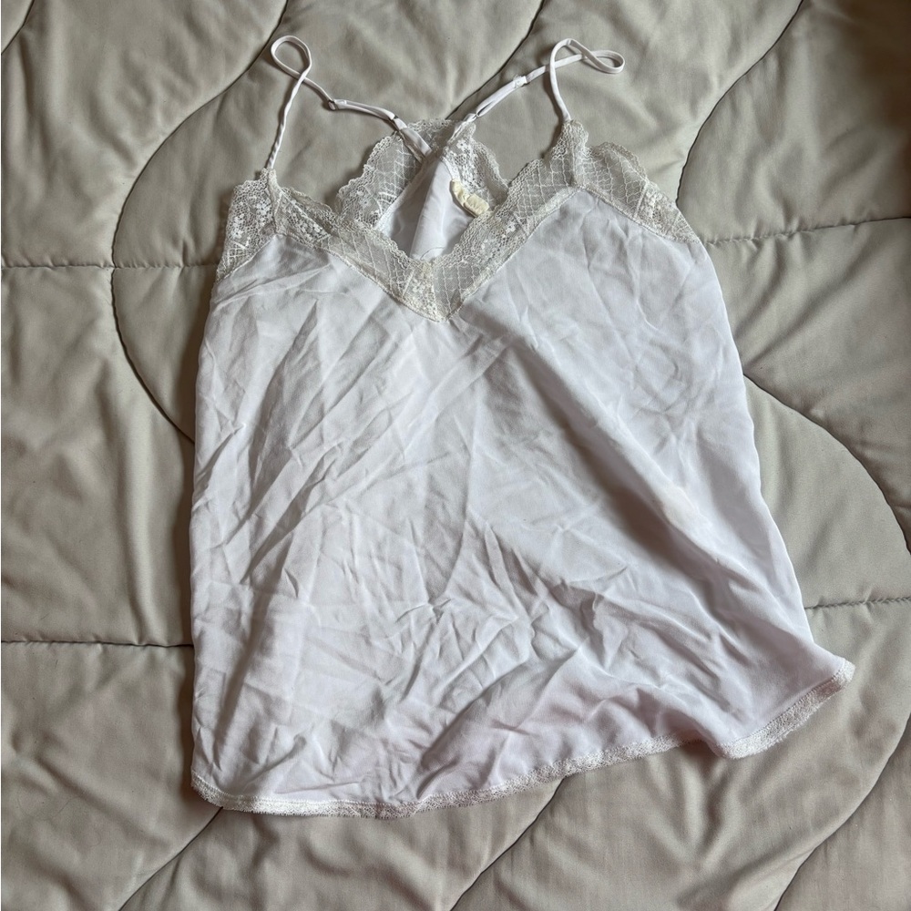 Love Stitch White Tank